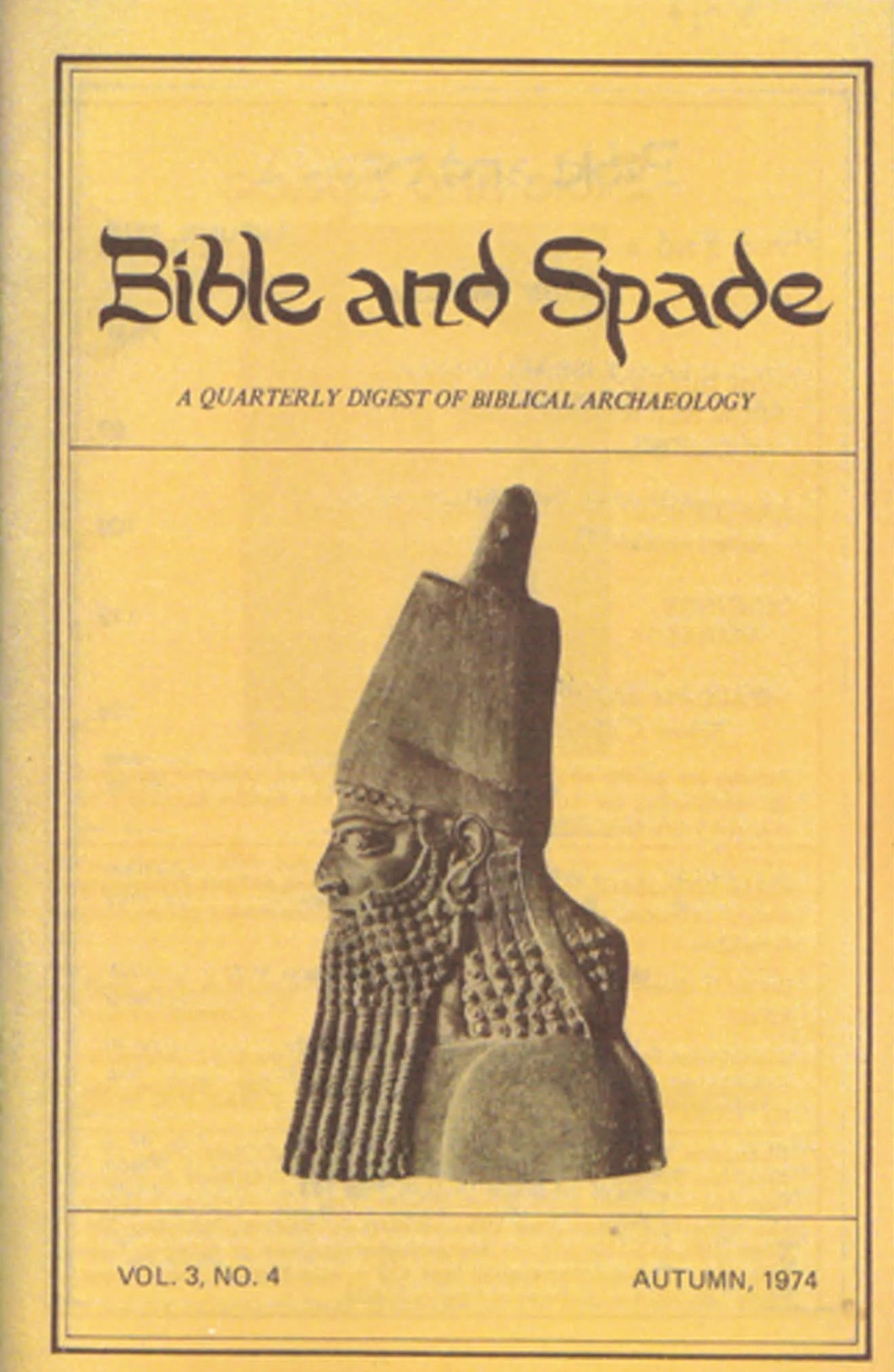 Four issues of BIBLE and SPADE produced in 1974